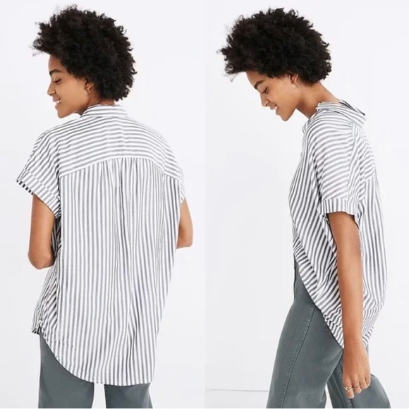 Madewell Central Shirt in Ballard Stripe - Picture 2 of 7